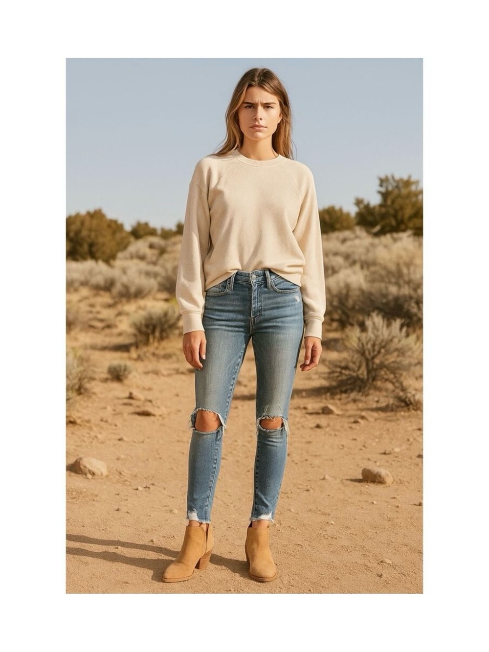 Mother denim HIGH WAISTED LOOKER ANKLE FRAY